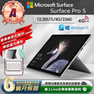 【Microsoft 微軟】A級福利品 12.3吋 二合一平板電腦-銀色(Surface Pro 5/i5-7300U/8G/256GB/W10)