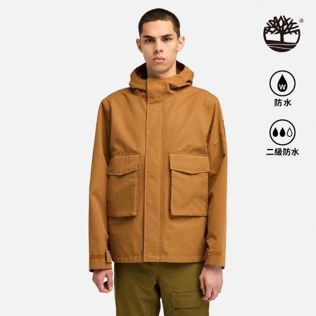 【Timberland】男款深小麥色防潑水防風外套(A2PD8EH2)