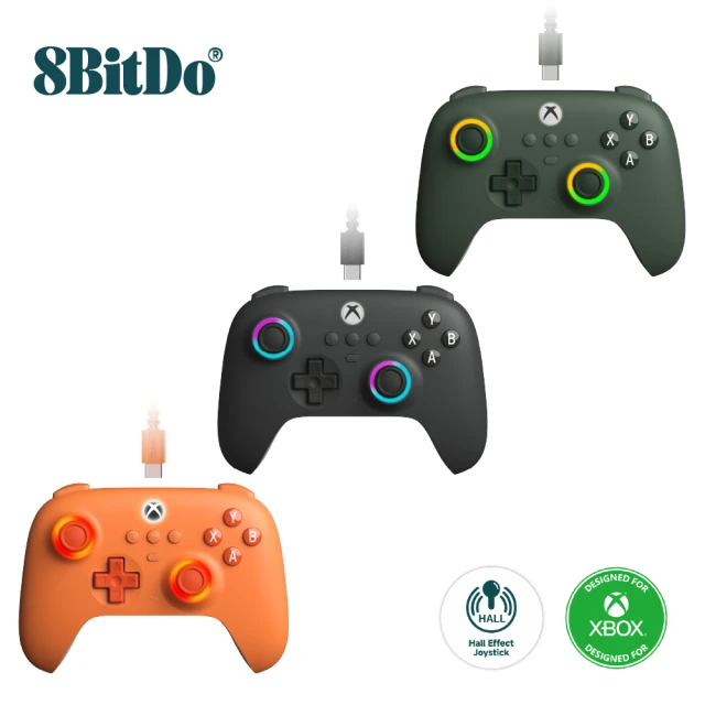 8Bitdo 追光版 Xbox有線手把 82CF(鍵寧公司貨)