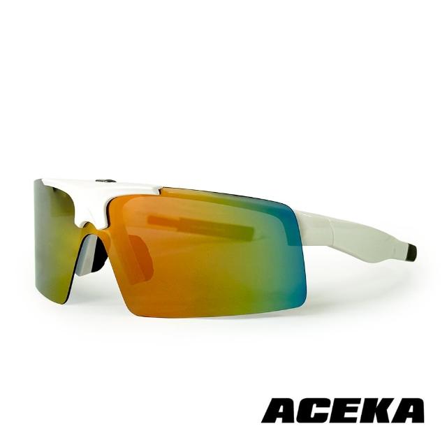 【ACEKA】雪花白掀蓋式運動太陽眼鏡(TRENDY 休閒運動系列)