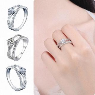 【MoonDy】包包 歐美鑽戒 婚戒 模擬鑽石 造型戒指 純銀戒指 鑽石戒指 銀戒 指環 ins戒指 戒子 首飾