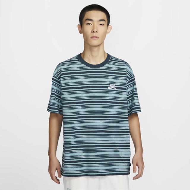 【NIKE 耐吉】短袖上衣 男款 運動 AS U NK SB TEE M90 STRIPE SP24 藍 FQ3712-464