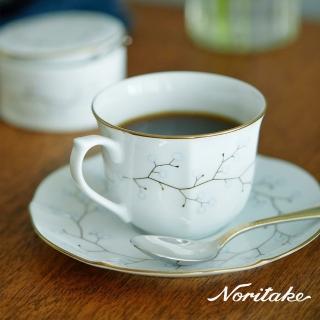 【NORITAKE】白鈴祝福金邊白瓷可微波系列-咖啡對杯組(原廠禮盒組)