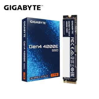 【GIGABYTE 技嘉】4000E 1TB Gen4 M.2 NVMe PCIe SSD固態硬碟 最高讀取4000MB/s