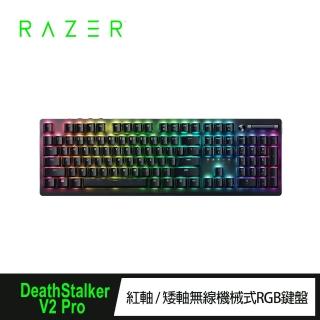 【Razer 雷蛇】DeathStalker V2 Pro★噬魂金蝎矮軸無線機械式RGB中文鍵盤(紅軸/RZ03-04361600-R3T1)