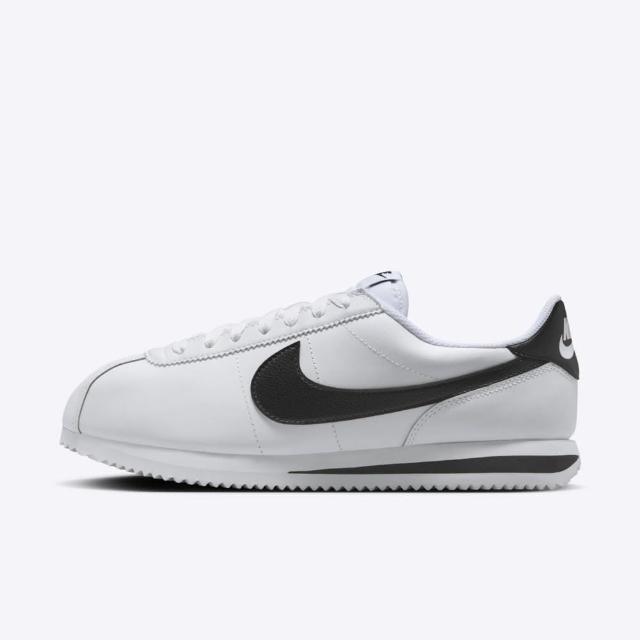 【NIKE 耐吉】W Cortez 女 休閒鞋 運動 經典 復古 阿甘鞋 皮革 穿搭 白黑(DN1791-107)