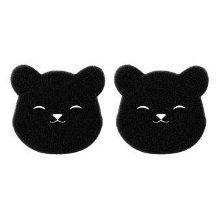 【Dagebeno荷生活】洗衣機防纏繞打結可重覆使用小黑熊洗衣球-1組(共2入)