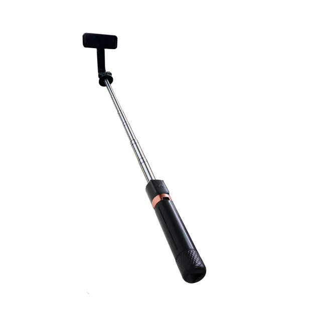 【u-ta】無線遙控不鏽鋼穩固三腳架自拍桿JC37(100cm超長延伸/加碼贈補光燈)