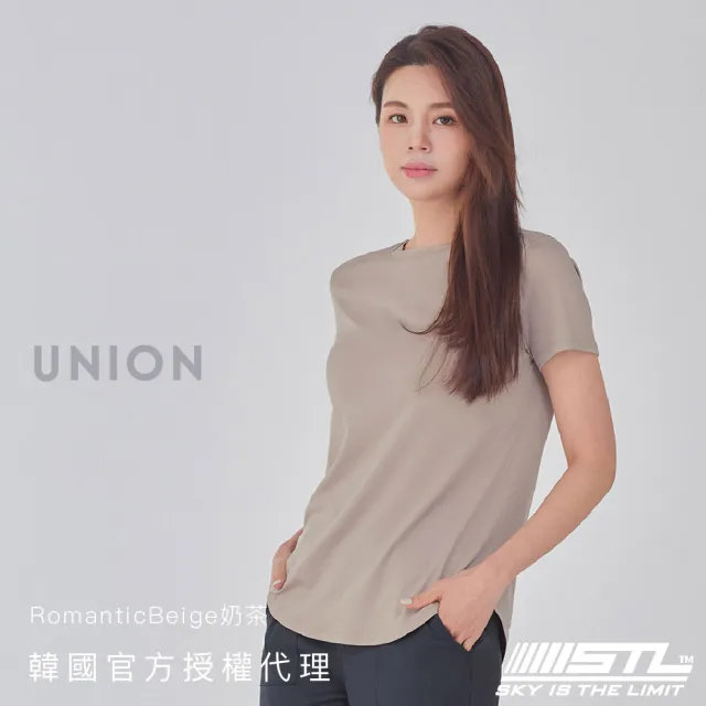 【STL】yoga 現貨 韓國瑜伽 Union 女 運動機能 圓領 短袖 上衣／圓弧蓋臀 透氣 抗菌 快乾(多色)