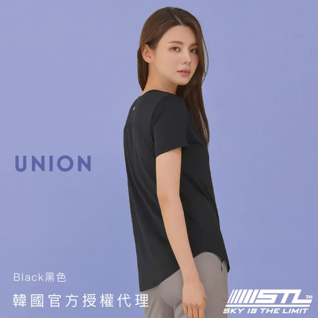 【STL】yoga 現貨 韓國瑜伽 Union 女 運動機能 圓領 短袖 上衣／圓弧蓋臀 透氣 抗菌 快乾(多色)