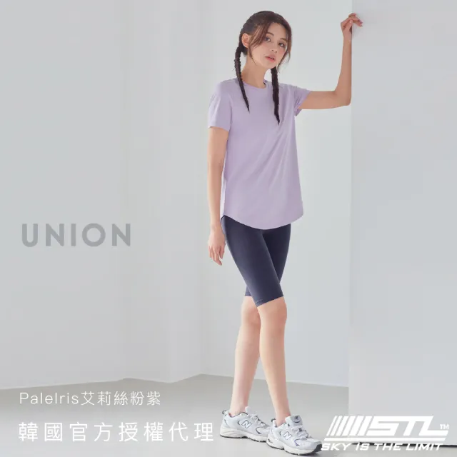 【STL】yoga 現貨 韓國瑜伽 Union 女 運動機能 圓領 短袖 上衣／圓弧蓋臀 透氣 抗菌 快乾(多色)