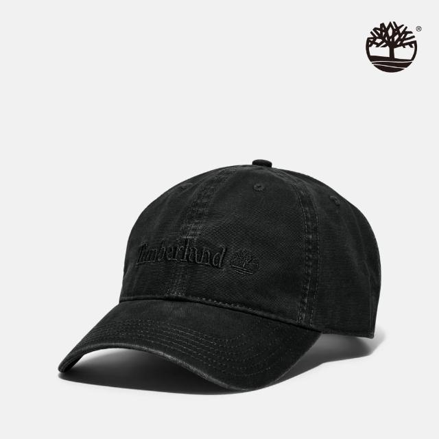 【Timberland 官方旗艦】男款黑色棉質棒球帽(A1F54001)