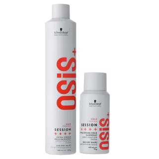 【Schwarzkopf 施華蔻】黑炫風特強定型霧 買大送小(500ml+100ml)