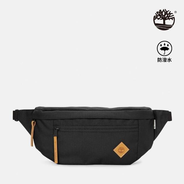 【Timberland】中性黑色休閒斜背包(A61HK001)