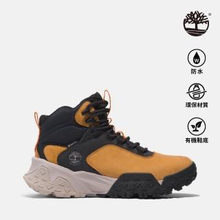 【Timberland】男款小麥色Motion Scramble GORE-TEX防水中筒健行鞋(A6B4S754)