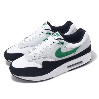 【NIKE 耐吉】休閒鞋 Air Max 1 男鞋 女鞋 黑 綠 氣墊 復古 運動鞋(FN6952-100)