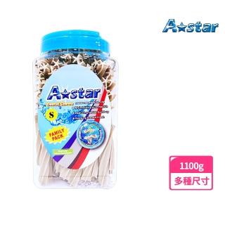 【A Star】亮白螺旋潔牙骨桶裝1100G(狗零食、狗潔牙、耐咬、寵物潔牙、寵物零食、Astar)