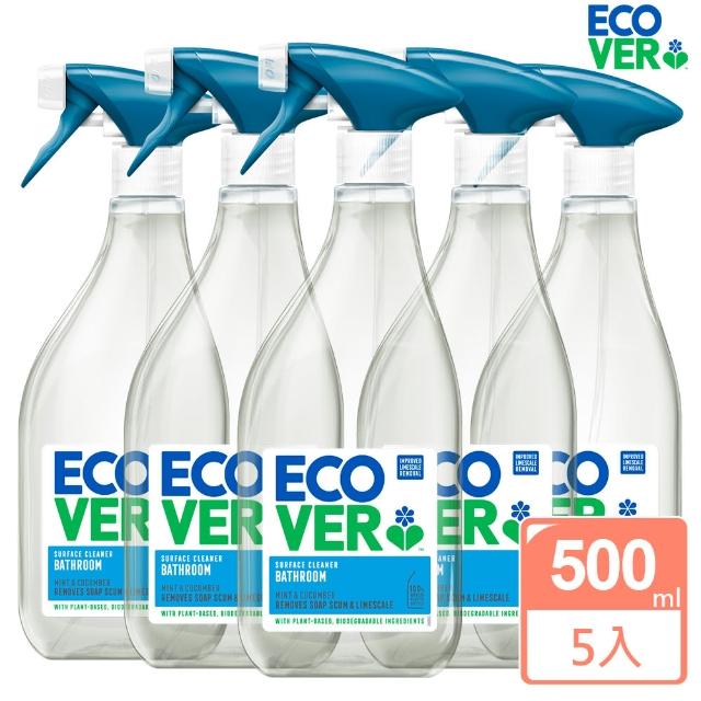 【ECOVER 宜珂】浴廁浴室泡沫清潔劑500mlx6(磁磚淋浴防霉除水垢)