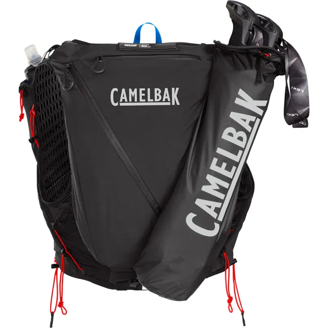 【CAMELBAK】Apex Pro12 專業越野水袋背心附0.5L軟水瓶2個-黑 XS(單車/登山露營/越野跑/跑步/旅行)