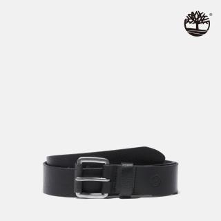 【Timberland 官方旗艦】男款黑色40MM 皮帶(A1C44001)