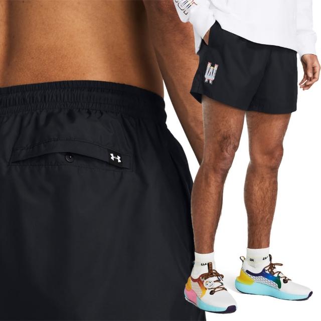 【UNDER ARMOUR】UA官方直營 男 Woven Volley Pride 運動短褲_1383349-001(黑色)