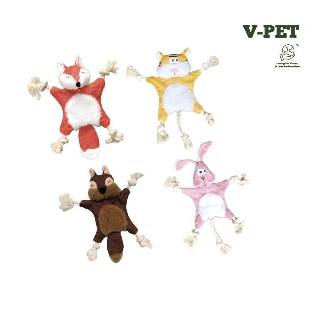 【v-pet】啾啾森林動物-耐咬耐磨寵物發聲玩具 V-PET 玩偶（犬）(狗狗玩具)