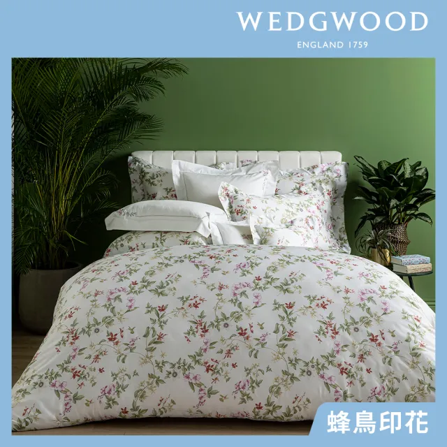 【WEDGWOOD】60支300織100%萊賽爾天絲印花 兩用被床包枕套四件組(雙人_多款任選)