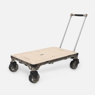 【特力屋】摺疊桌板變形平板推車(一車兩用 購物車 露營桌)