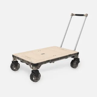 【特力屋】摺疊桌板變形平板推車(一車兩用 購物車 露營桌)