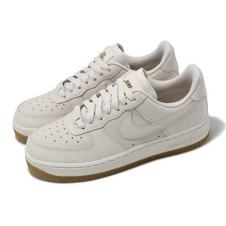 【NIKE 耐吉】休閒鞋 Wmns Air Force 1 07 LX 女鞋 AF1 膠底 米白 金(DZ2708-001)