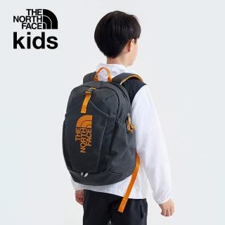 【The North Face 官方旗艦】北面兒童黑色舒適背負搭扣設計後背包｜52VXAOX(書包)