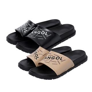【KANGOL】袋鼠 滿版LOGO拖鞋 61251621(防水鞋 海灘鞋)