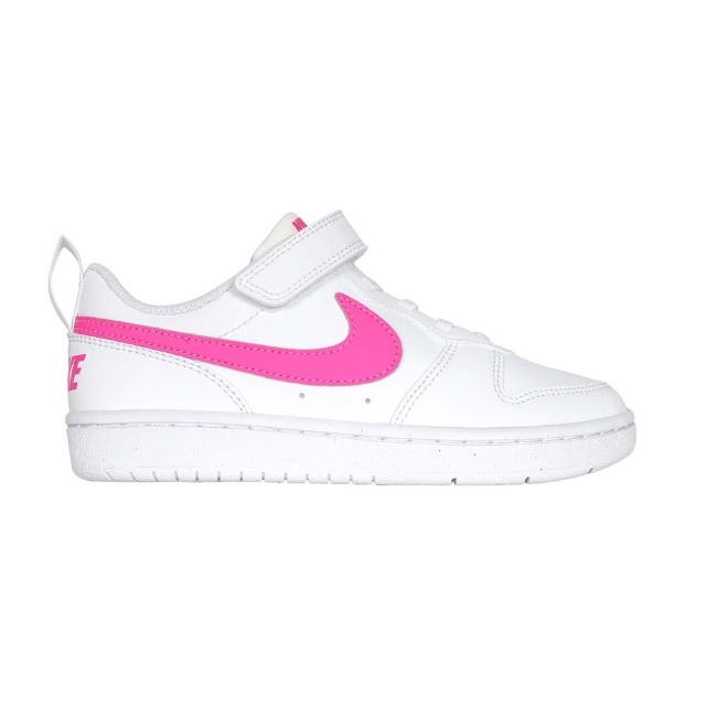 【NIKE 耐吉】17-22CM_COURT BOROUGH LOW RECRAFT 女中童運動休閒鞋(DV5457-113)