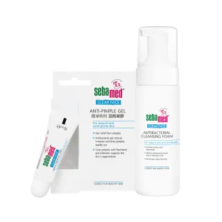 【SEBAMED 施巴】痘淨潔面慕斯150ml+痘淨面皰凝膠10ml(總代理)