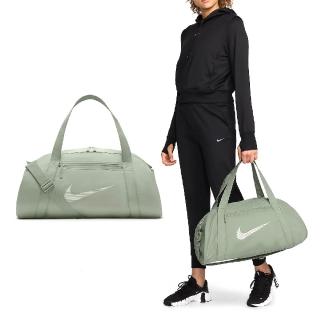 【NIKE 耐吉】健身包 Gym Club Duffle Bag 綠 可調背帶 兩用 旅行袋 手提包 斜背包(DR6974-370)