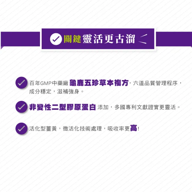 【統欣生技】買一送一龜鹿UCII 固立勇(60粒/入-葡萄糖胺.UCII.鯊魚軟骨素.運動保養)