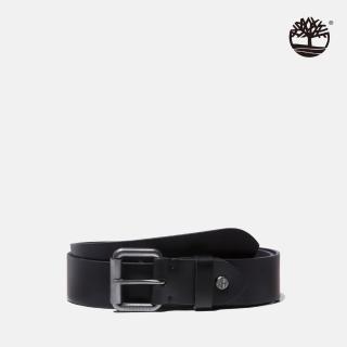 【Timberland 官方旗艦】男款黑色38MM 皮帶(A1DWO001)