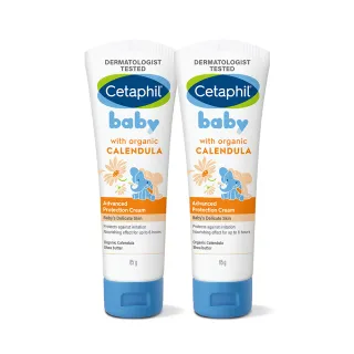 【Cetaphil 舒特膚】官方直營 Baby舒緩修護霜 85g*2入(嬰兒臉部身體乳霜/金盞花/B5/尿囊素)