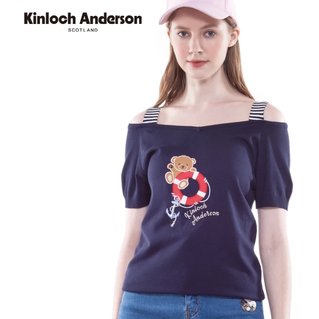 Kinloch Anderson 小熊泳圈吊帶針織短袖上衣 金安德森女裝(KA1189016)