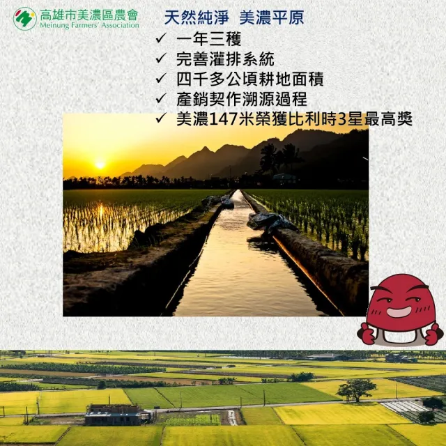 高雄美濃147芋香米(3公斤X2包)