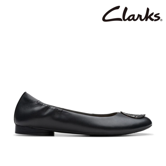 Clarks 女鞋 Loreleigh Ave 金屬圓牌飾釦娃娃鞋(CLF77372D)