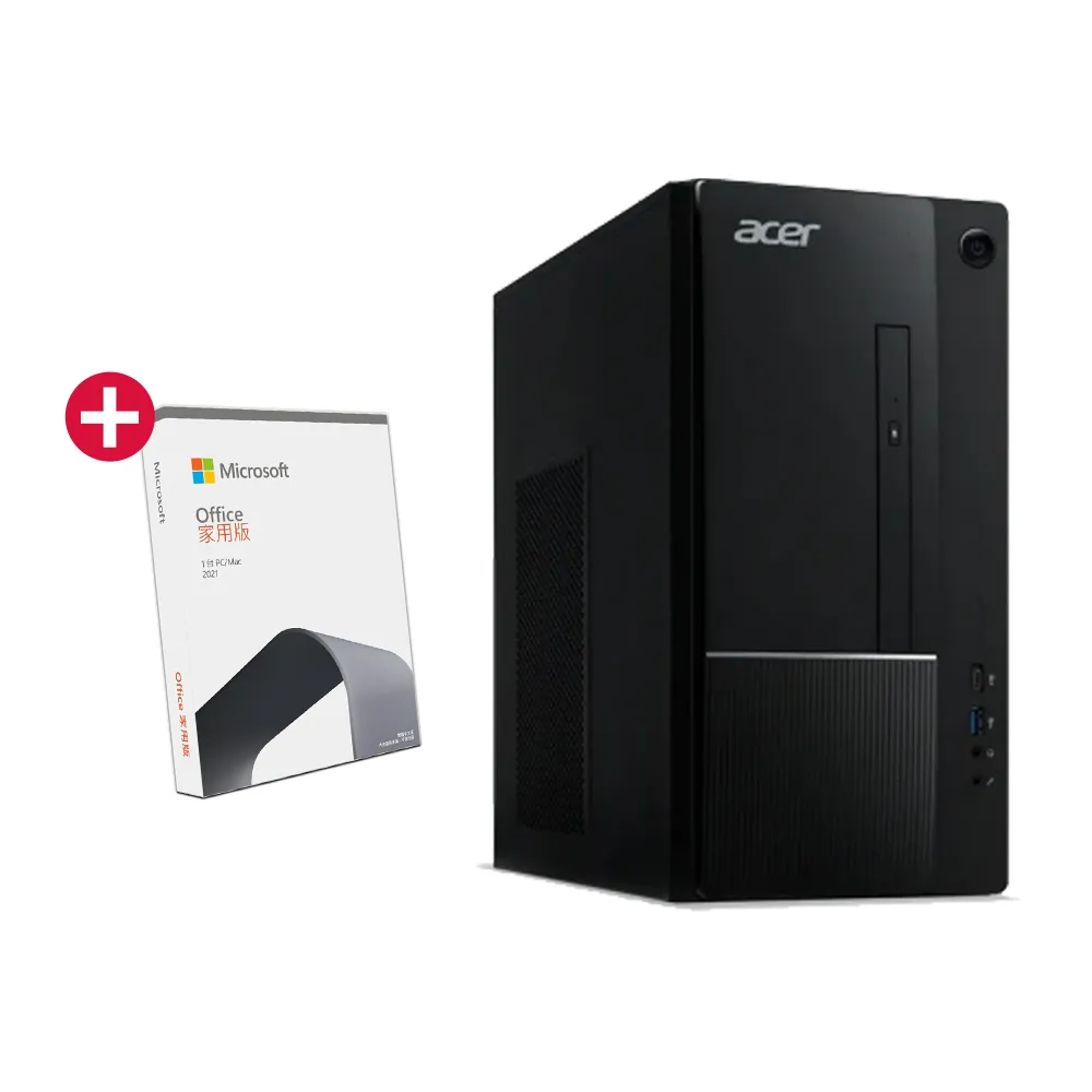 【Acer 宏碁】Office 2021組★i7二十核電腦(Aspire TC-1775/i7-14700/16G/1TB SSD/W11)