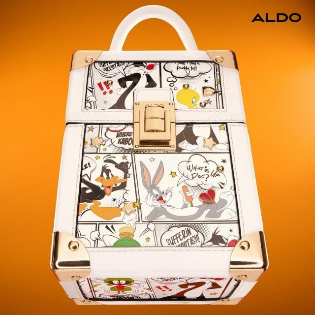 【ALDO】雙11★LTBOXBAG-樂一通聯名款手提包(白色圖騰)