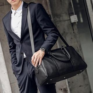 【MoonDy】包包男 手提包 男生斜揹包 大容量斜揹包 手提單肩包 皮革旅行袋 黑色包包 商務包 多功能包包
