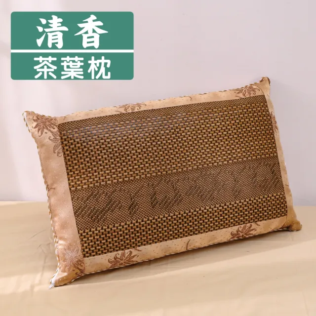 【BuyJM】蓆面清香茶葉枕(枕頭)