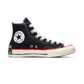 【CONVERSE】Chuck 70 HI 男鞋 女鞋 黑色 1970 手繪感 不規則 粗鞋帶 高筒 帆布鞋 休閒鞋 A09139C