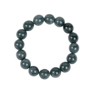 【菩提居】天然A貨翡翠油青手珠13mm