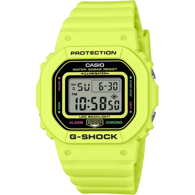【CASIO 卡西歐】G-SHOCK 致敬運動員 方型手錶 女錶 電子錶 送禮 禮物 推薦(GMD-S5600EP-9)