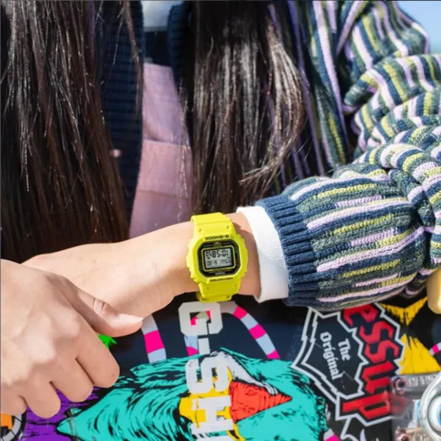 【CASIO 卡西歐】G-SHOCK 致敬運動員 方型手錶 女錶 電子錶 過年送禮 禮物 推薦(GMD-S5600EP-9)