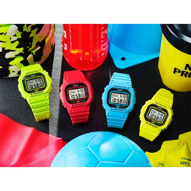 【CASIO 卡西歐】G-SHOCK 致敬運動員 方型手錶 女錶 電子錶 送禮 禮物 推薦(GMD-S5600EP-9)
